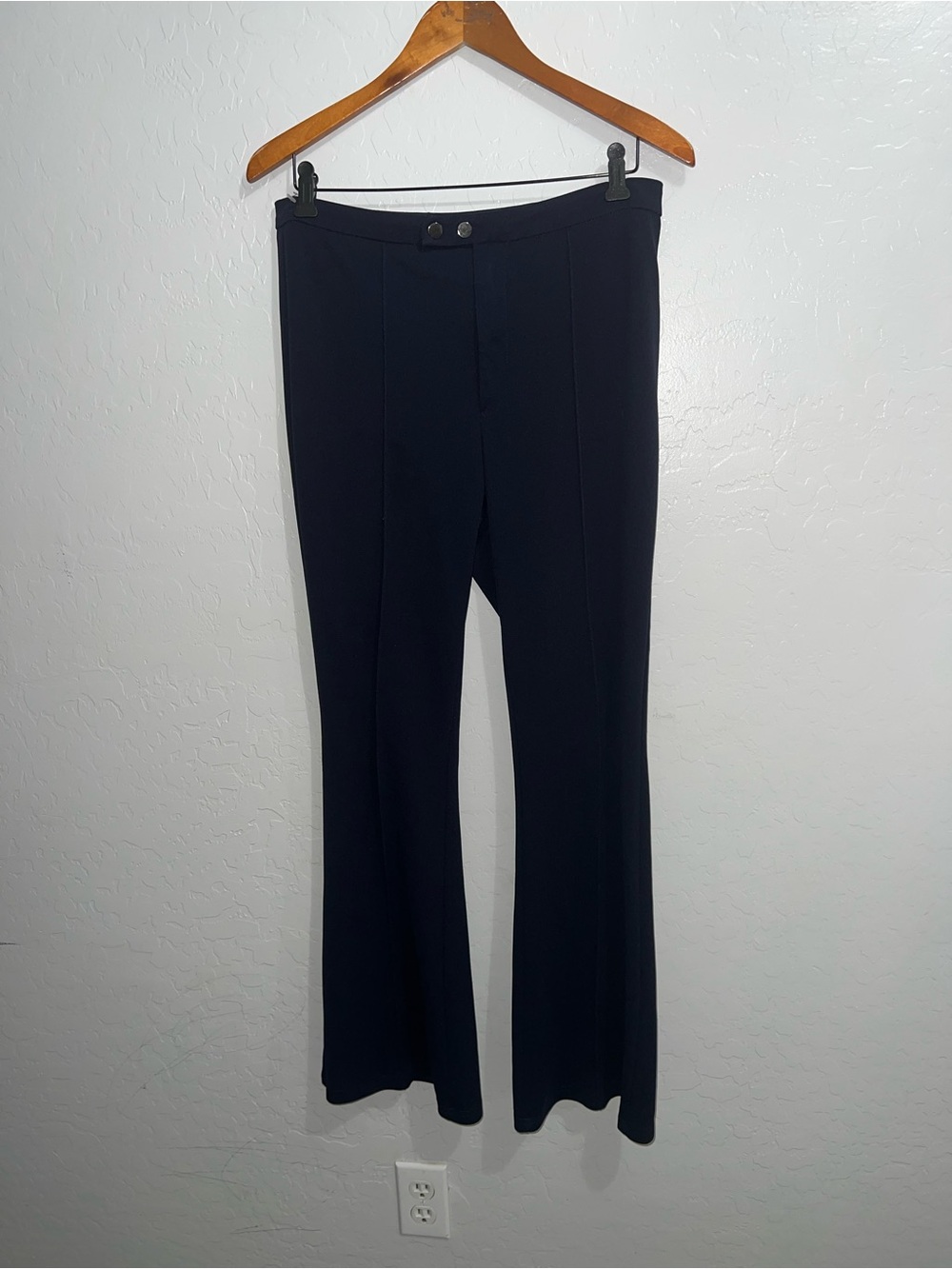 SHEIN Navy Blue Boot Cut Dress Pants